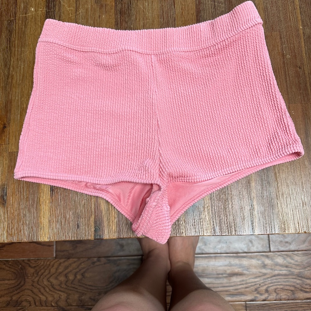 Billabong Pink Crinkle Swim Shorts